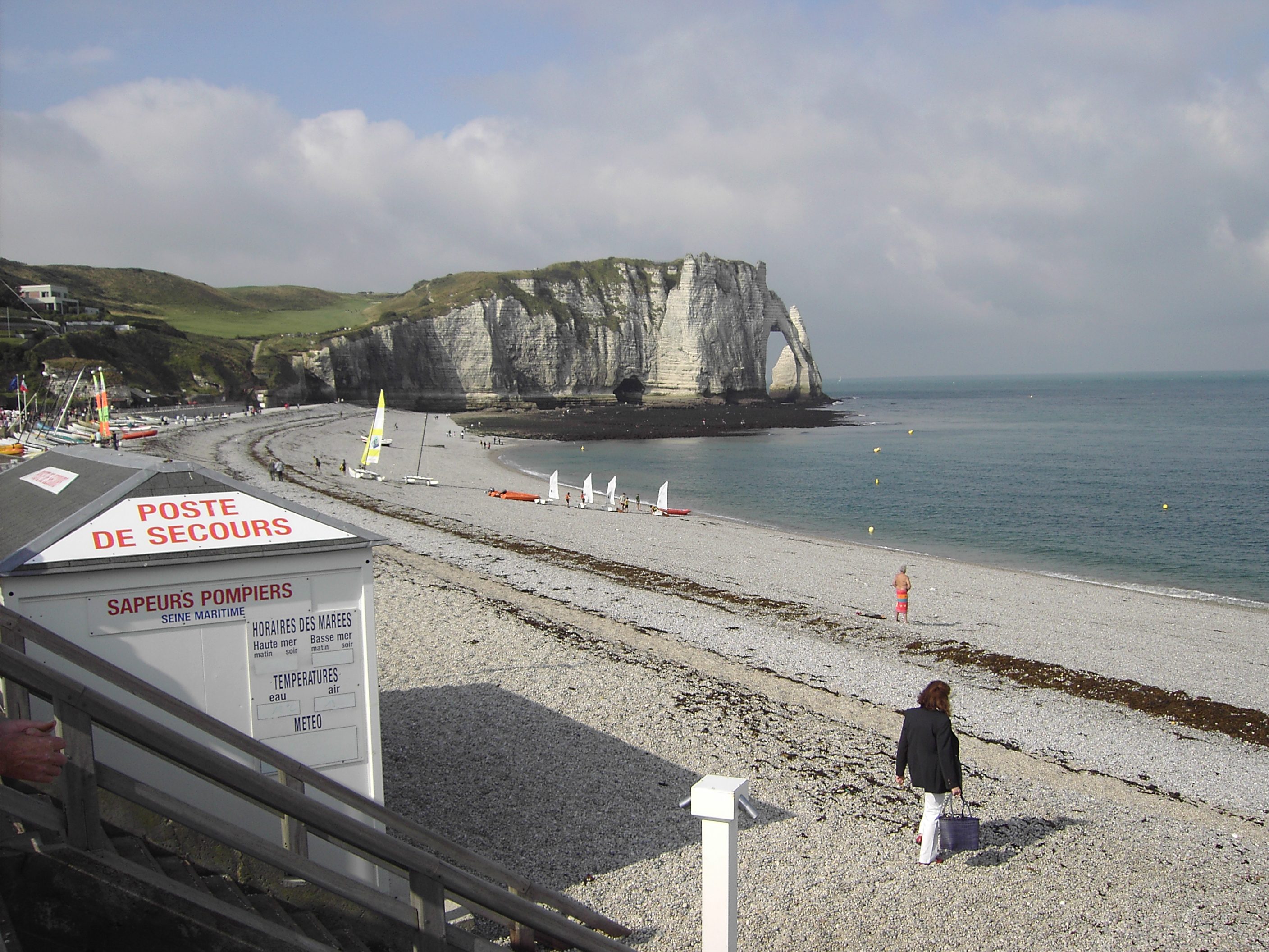 Étretat beach and cliffs, Normandy, France